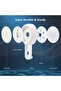 Suction cup wall-mounted toothbrush holder, self-draining shower suction cup, powerful suction cup toothbrush holder, suitable for bathrooms, white. - 3