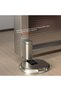 Mechanical floor-standing doorstop, height Adj., For doors w/a gap height of no more than 3/4 inch (approx, 1.9 cm), non-magnetic, black - 2