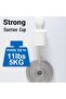 Powerful suction cup toothbrush holder - can hold toothbrushes - toothpaste - razors - detachable suction cup - white - 5