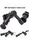 A camera magic arm with a 360° ball joint and 1/4"-20 screws, suitable for SLR cameras and monitors. - 3