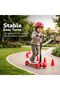 Skate Scooter for Kids, 3 Wheel Smart Kick Scooter with Foldable & Height Adjustment (Red) - 5