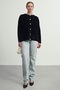 Women's Soft Plush Look Beard Knitwear Cardigan Jacket - 3