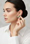 Colorful Floral Design Bijoux Stud Earrings - Stylish and Vibrant Look - 3