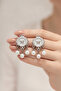 Butterfly Motif Pearl Dangle Bijoux Earrings Women's Jewelry Accessory - 4