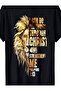 1pc Man' S Deer Antler Hook Print Black TShirt, Crew Neck, Casual Cotton Tee, Medium Stretch Knit Fabric, Regular Fit Boys& Man, Spring/Summer/Fall - 7