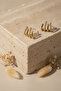 Yellow Color Stone Modern Multi-Bar Design Women's Bijouterie Earrings - 5