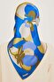 Silk Scarf 2025 Winter - 9200-51 S Cobalt Twill - 4