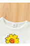 Girls Pink Daisy Print Mesh Insert Dress - 3