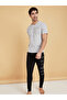 Batman Graphic Print T-shirt and Cuffed Pyjama Set - 2