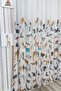 Animal Patterned Children's Room Tulle Curtain I 1/2.5 Medium Pile I No Wrinkle, No Ironing Required I Ready to Use I with Cornice Buttons - 4