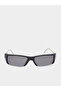 Black Square Frame Sunglasses - 3