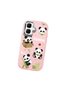 Tecno Spark Go 2 Compatible Case Camera Protector Pink Silicone Couple Phone Case Panda Pattern - 3