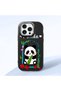 iPhone 15 Pro Max Compatible Case Camera Protector Black Silicone Couple Phone Case Panda Pattern
