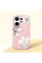 Vivo X200 Fe Compatible Case Camera Protector Pink Silicone Couple Phone Case with Floral Pattern