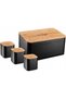 Set Chlebak bambus negru - 4