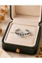 Adjustable Silver Color Women's Ring with Bee and Honeycomb Motifs - 3