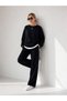 Women's Three-Thread Ribbed Cotton Oversize Sweatshirt