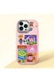 Pink Silicone Case with Shock-Absorbing Camera Protections Compatible with iPhone 12/12 Pro