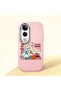 Vivo V50 Lite 4G/5G Compatible Shock-Absorbing Camera Protected Pink Silicone Case