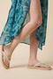 Embroidered Strap Flip-Flops - 6