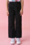 Solid Wide Leg Pants with Drawstring Waist