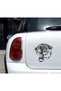 Gear Tiger Vehicle, Car, Auto, Motorcycle, Helmet, Laptop, Glass Sticker 15X14 cm - 4