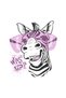 Men's Oversize Graphic Printed T-Shirt Cartoon Zebra Design Digital Printing Relaxed Fit Casual Modern - 3