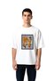 Men's Oversize Graphic Printed T-Shirt Metropolis Bronx City Themed Daily Casual Fit Modern Stylish