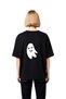 Women's Oversize T-Shirt Cute Smiling Ghost Print Short Sleeve Round Neck Relaxed Fit Casual
