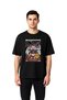 Men's Oversize Graphic Printed T-Shirt Manga Style Battle-Themed Retro Design Comfortable Casual