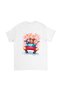 Children's Friendship Themed Colorful Printed T-Shirt Short Sleeve Round Neck 100% Cotton Relaxed Fit Casual - 2
