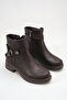 Belt Detailed Zippered Nubuck Women's Boots R15D104 - 2