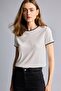 Slim Fit Crochet Collar Ribbed Short Sleeve T-Shirt I6811Ax26Sp
