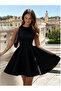 Mini Backless Flared Skirt Elegant Black Dress SPAIN trends - DO76543433 - 4