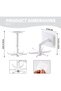 Four-piece rotating hook set, 360-degree white - 2