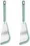 Silicone fish spatulas (2-pack), heat-resistant and non-slip, suitable for home kitchens, eco-friendly.