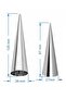 20-piece bread mold set, stainless steel, suitable for canori rolls, silver. - 2