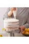 Cake piping tip set (3 pieces), stainless steel, suitable for dessert decoration, silver. - 4