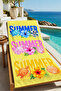 Pop Art Summer Written Colorful Patterned 70X150 Beach Towel - Digital Printed Fade-Resistant Bath Towel - 5