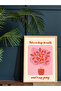 Red Plant One-Piece Wooden Framed Painting - 3