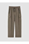 Brown Regular Fit Men's Cargo Sweatpants - 5