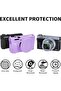 حافظة كاميرا للكاميرا الرقمية Canon Powershot G7 X Mark III، غطاء حماية من السيليكون الناعم مع غطاء قابل للطي - 2