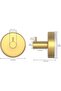 6 Hooks Hooks Towel Bathrooms Kitchens Shower Doors Gold 4-Piece 6 5 5 cm Suction Cup Vacuum Suction Cup Drill-Free Hooks Waterproof Suitable Rooms - 5