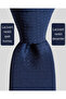 Navy Blue Dot Pattern Silk Tie – 7.5 cm Wide - 3