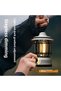 فانوس تخييم، مصباح طاولة مزخرف بتأثير اللهب، إضاءة LED بثلاثة أوضاع مع خطاف، قابل للتعتيم بتصميم عتيق، مصنوع من البورسلين - 4