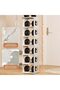 Free Standing Shoe Racks, 7 Tier Shoe Rack for Closet Floor, Foldable Shoe Storage Cabinet, Vertical - 6