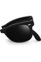 Square Folding Polarized Sunglasses for Mens Women UV400 Protection | Trendy Rectangular Ligh