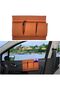 Mandark Car Window Armrest Storage Box, Leather Vehicle Side Door Organizer with Multiple Pockets, C