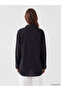Lcw Modest Black Striped Oversize Women's Shirt Tunic - 4