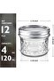 12 Pack 100ml Mini Canning Jars with Lids, Small Glass Jars for Food Storage, Jam, Spice, Honey, Can - 7